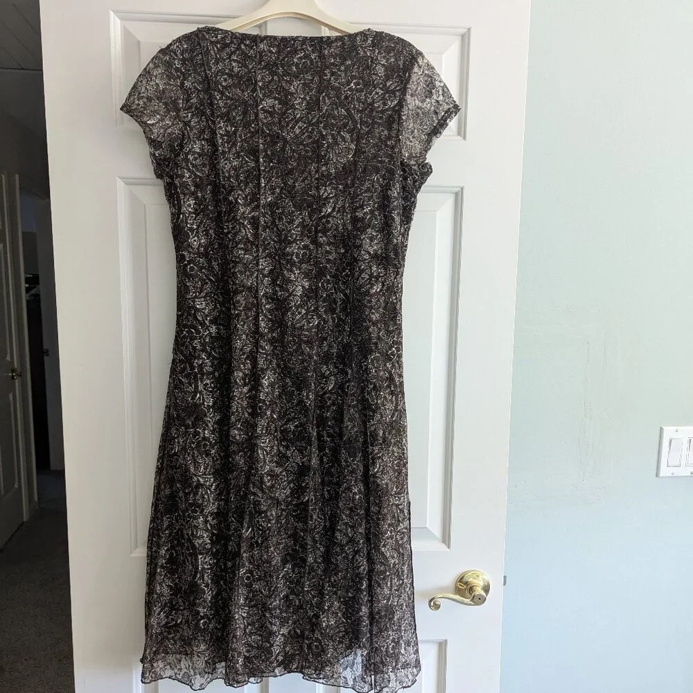 Coldwater Creek Brown lace dress - Size 14  (L) - Picture 2 of 6